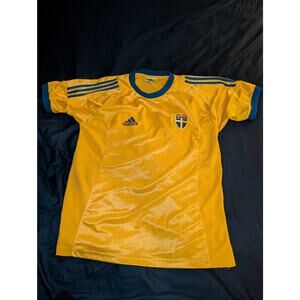 Vintage Adidas Point Kick Sweden National Team 2002-2004 Soccer Jersey